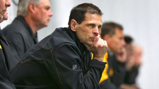 Don Sweeney talks limiting workloads, injury timetables & more with training camp approaching taken at Doyle Field (Bruins)