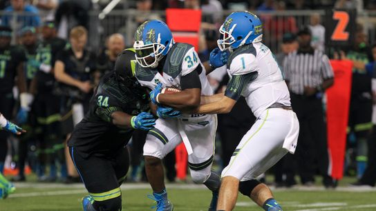 Friends, family talk about remarkable football bond between Patriots' rookies Damien Harris, Jarrett Stidham taken at BSJ Headquarters (Patriots)