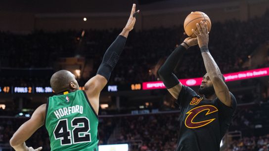 Set to face LeBron a 5th time in the playoffs, Al Horford dissects the challenge with BSJ taken at Healthpoint (2018 NBA Playoffs)