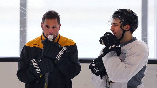 With many injured Bruins nearing return, decisions looming for Cassidy taken at Warrior Ice Arena (Bruins)