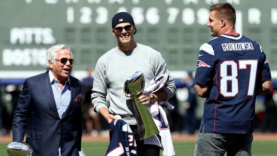 First and 10: Team that doesn't have any fun spends afternoon having fun taken at BSJ Headquarters (Patriots)