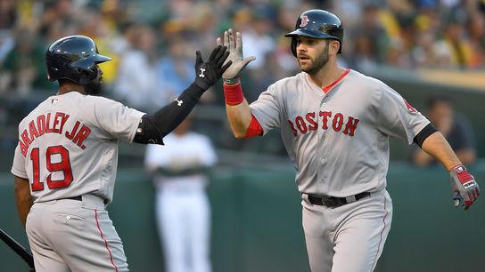 McAdam: Mitch Moreland needs to play over Jackie Bradley Jr. taken at Globe Life Park (Red Sox)