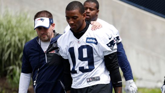 Dr. Flynn: What's going on with Malcolm Mitchell's knee? taken at BSJ Headquarters (Patriots)