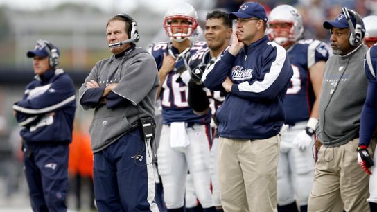 From tenuous start, Belichick, Scarnecchia & Fears walked long path together to NFL success with Patriots taken at Georgia World Congress Center (Super Bowl LIII)