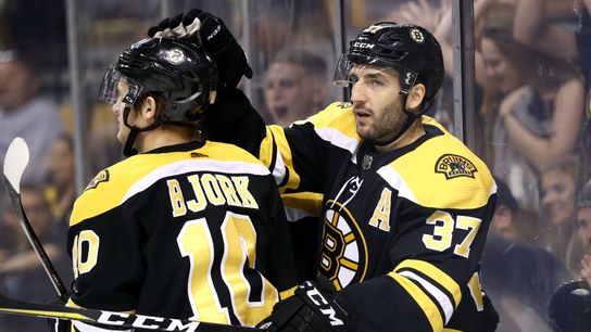 Which Bruins could rise up depth chart with Pastrnak, Marchand likely sidelined to open 2021 season? taken at BSJ Headquarters (Bruins)