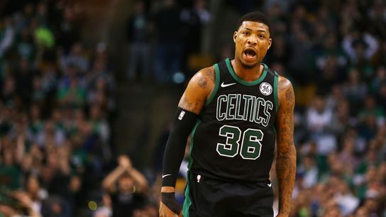 Marcus Smart staying positive ahead of lengthy recovery from torn oblique taken at Auerbach Center (Celtics)