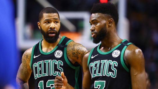 Marcus Morris on teammates' reaction to his critical comments: 'For the most part, everyone agreed with me' taken at Auerbach Center (Celtics)