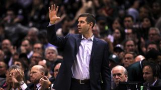 Brad Stevens 1-on-1 about Gordon Hayward's recovery, tweaking after ugly preseason and the new season taken at Auerbach Center (2018-19 Celtics Season Preview)