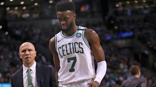 Bedard: Jaylen Brown (hamstring) says he'll be ok - he better be vs. 76ers taken at TD Garden (2018 NBA Playoffs)