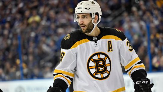 Patrice Bergeron expects to be ready in August after groin surgery taken at BSJ Headquarters (Bruins)