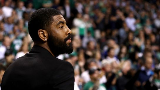 Kyrie Irving downplays Jimmy Butler chatter, sounds upbeat on his future with Celtics taken at BSJ Headquarters (Celtics)