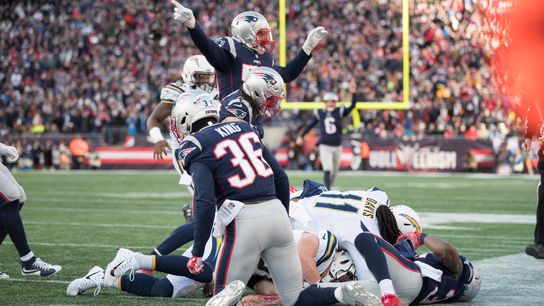 #StayCovered Defensive Play of the Game - Albert McClellan's fumble recovery taken at Gillette Stadium (Presented by Mass Health Connector)