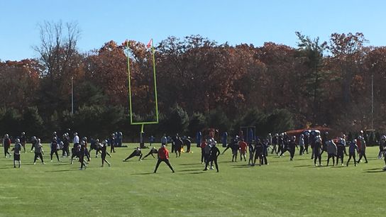 Patriots Notebook: Gronkowski, Michel spotted at practice; Irvin signs with Falcons taken at Gillette Stadium (Patriots)