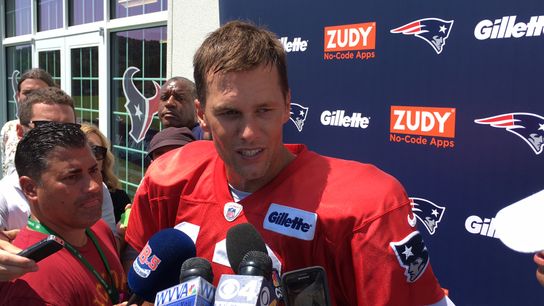Videos: Brady on joint practices with the Texans taken at BSJ Headquarters (Patriots)