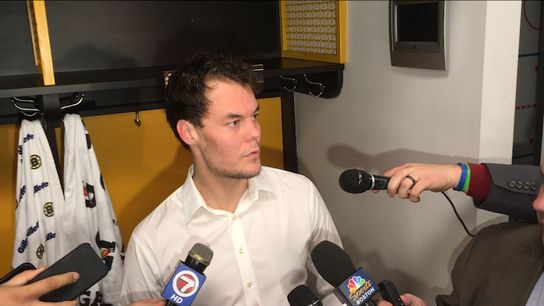 Video: Tuukka Rask - 'Probably could have stopped more pucks with my eyes closed' taken at TD Garden (2018 Stanley Cup Playoffs)