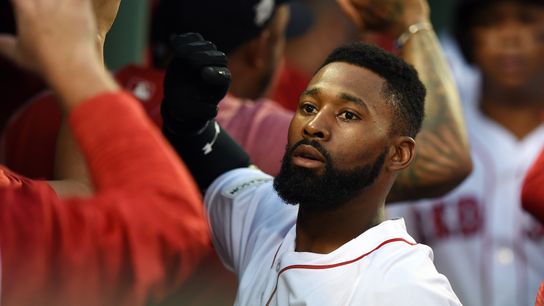 Why the new contract signed by Aaron Hicks isn't likely to impact Jackie Bradley Jr. anytime soon taken at jetBlue Park (Red Sox)