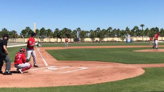 Video: J.D. Martinez faces top pitching prospect Jay Groome in camp game taken at BSJ Headquarters (Red Sox)