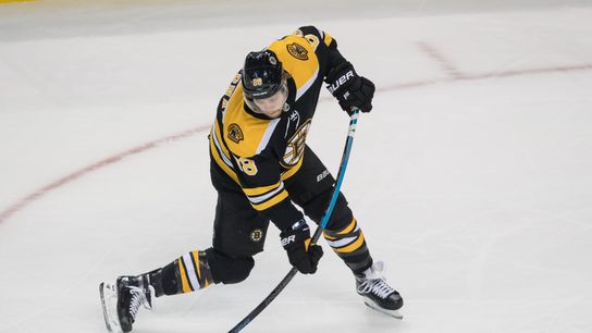 How street hockey helped David Pastrnak hone his one-timer taken at Warrior Ice Arena (Bruins)