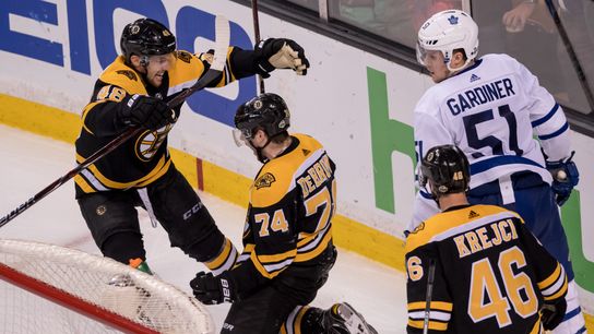 Final: Bruins 7, Maple Leafs 4 -- Four-goal 3rd propels B's taken at TD Garden (2018 Stanley Cup Playoffs)
