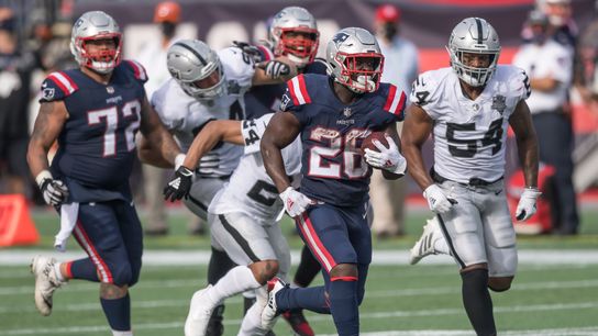 Rex Burkhead, Sony Michel & J.J. Taylor raise their games at just right time taken at BSJ Headquarters (Patriots)