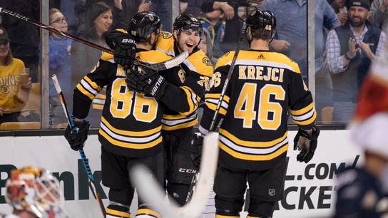 BSJ Game Report: Bruins 5, Panthers 1 -- A three-point game for Jake DeBrusk in his return taken at TD Garden (Bruins)