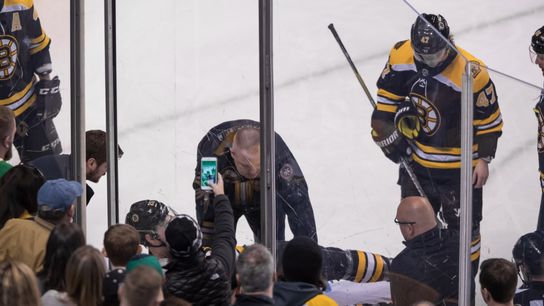 Source: Broken left fibula for Brandon Carlo taken at TD Garden (Bruins)