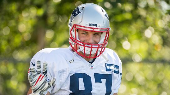 Rob Gronkowski says he'll be at mandatory minicamp this week taken at BSJ Headquarters (Patriots)