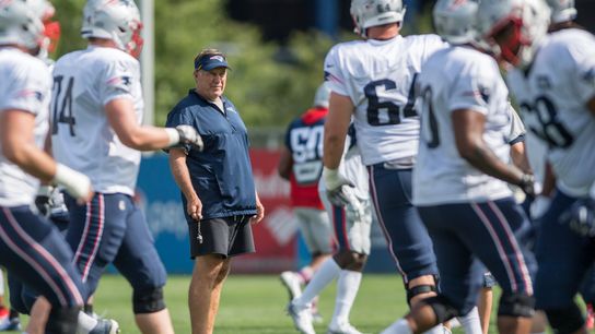 First and 10: Catching up with assistant coaches, prepping for preseason finale taken at BSJ Headquarters (Patriots)