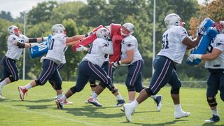 Patriots 1-on-1 totals 07.29.18: Offensive line - One surprise, two starters lagging taken at BSJ Headquarters (Patriots)