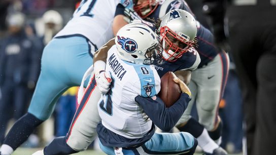 Patriots' improved run defense vs. QBs will be tested against Marcus Mariota taken at Gillette Stadium (Patriots)