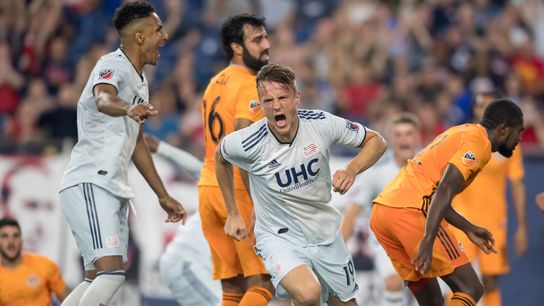 Playing with a heavy heart, Delamea made the nylon weep taken at Gillette Stadium (Revolution)