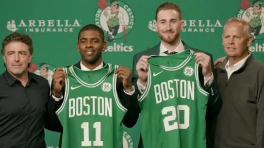 Takeaways from the Kyrie Irving and Gordon Hayward press conference taken at TD Garden (Celtics)