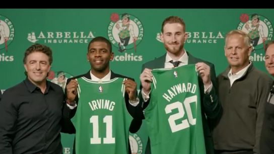 Kyrie Irving: Brad Stevens was a huge draw in coming to Boston taken at TD Garden (Celtics)