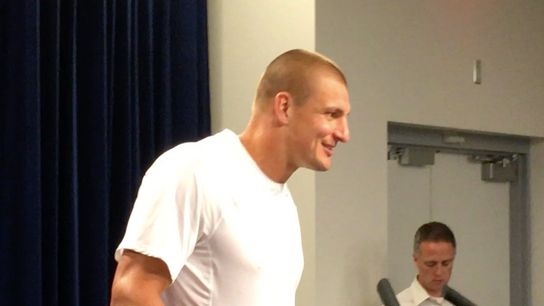 Video: Rob Gronkowski talks about controversial play at end of 2013 game vs. Carolina taken at Gillette Stadium (Patriots)