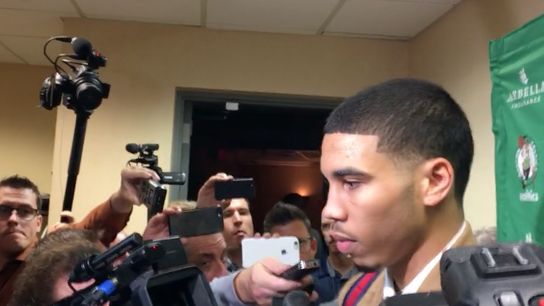 Video: Jayson Tatum on Gordon Hayward, loss to Cavs taken at Quicken Loans Arena (Celtics)