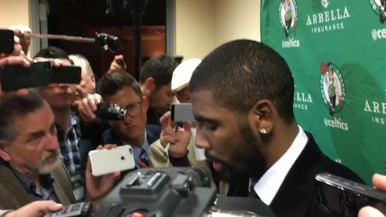 Video: Kyrie Irving post-game comments taken at Quicken Loans Arena (Celtics)