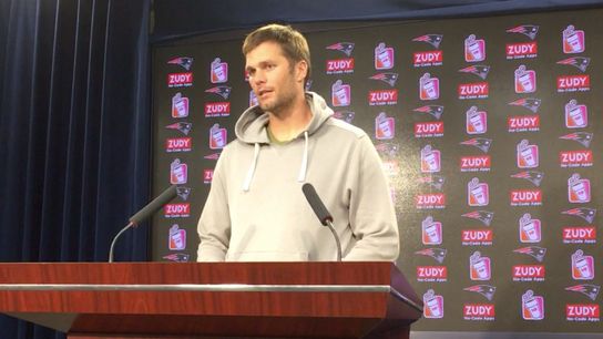 Video: Tom Brady on building chemistry with his new pass catchers taken at BSJ Headquarters (Patriots)