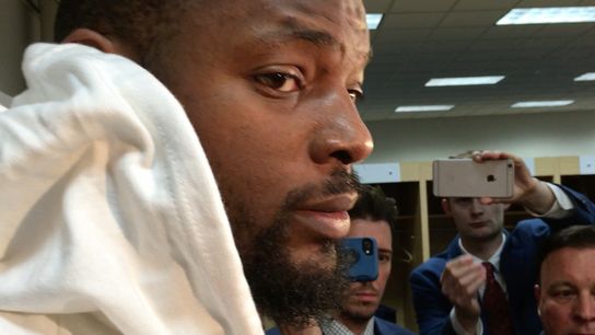 Video: Martellus Bennett on his return to the Patriots and his thoughts on Sunday's win taken at Sports Authority Field at Mile High (Patriots)
