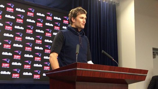 Video: Tom Brady talks about challenge of facing Titans in division round, Marcus Mariota, and ESPN story taken at Gillette Stadium (Patriots)