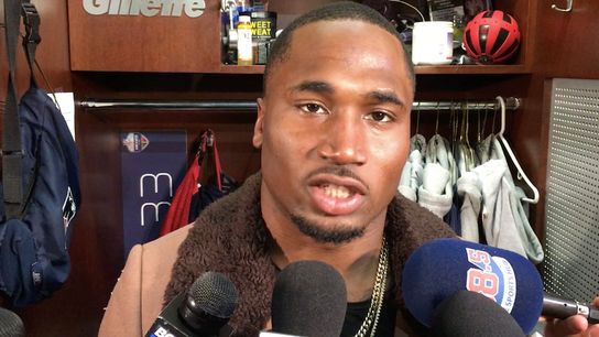 Video: Dion Lewis on beating the Titans and advancing to the AFC title game taken at Gillette Stadium (Patriots)