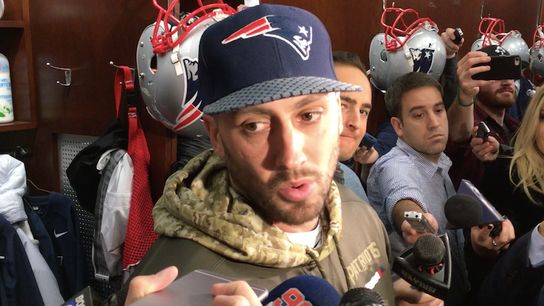 Video: Brian Hoyer talks about Tom Brady and Thursday's practice taken at Gillette Stadium (2017 AFC Championship)