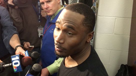 Video: Dion Lewis on preparing to play and getting back on the practice field taken at Gillette Stadium (Patriots)
