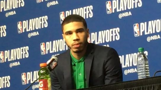 Video: Jayson Tatum on Game 1 win over Bucks taken at TD Garden (2018 NBA Playoffs)