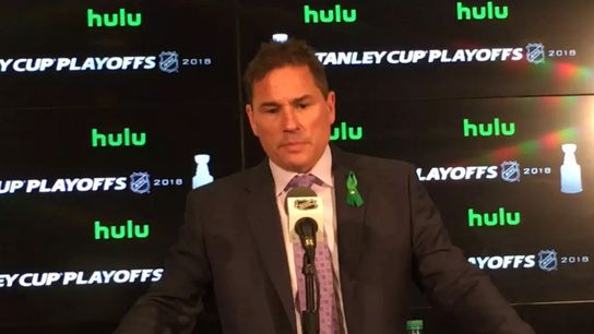Video: Bruce Cassidy on the Game 4 victory over Toronto taken at Air Canada Centre (2018 Stanley Cup Playoffs)