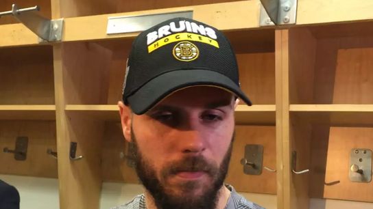 Video: David Krejci - 'That game's behind us now, let's get ready for Game 5' taken at Air Canada Centre (2018 Stanley Cup Playoffs)
