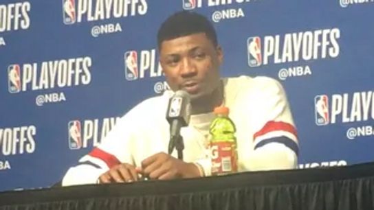 Video: Marcus Smart - 'The confidence for us is high. This was a big game for us' taken at TD Garden (2018 NBA Playoffs)