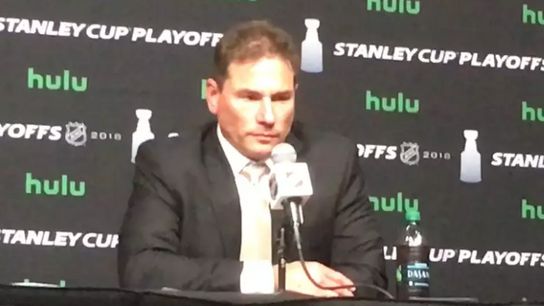 Video: Bruce Cassidy - 'All the guys want to be known as guys who can play in the big moments' taken at TD Garden (2018 Stanley Cup Playoffs)