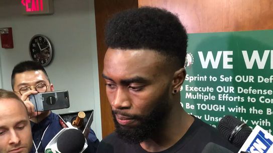 Video: Jaylen Brown - 'Whatever it takes ... I wouldn't miss this next series for the world' taken at TD Garden (2018 NBA Playoffs)