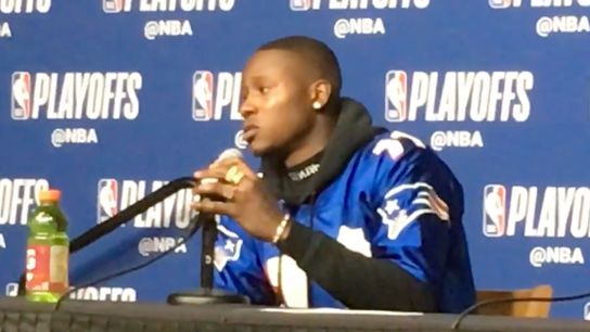 Video: Terry Rozier - 'No matter who's on the floor, we're well-coached' taken at TD Garden (2018 NBA Playoffs)