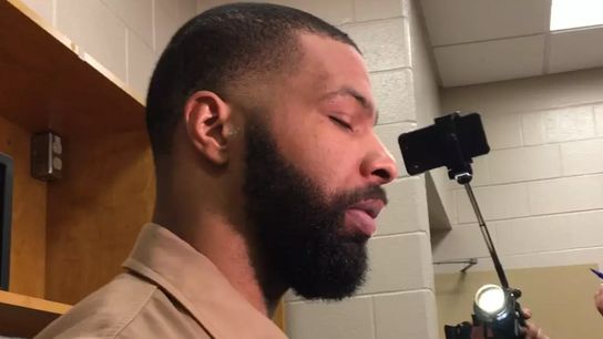 Video: Marcus Morris - 'That man Brad Stevens is a guru' taken at Wells Fargo Center (2018 NBA Playoffs)